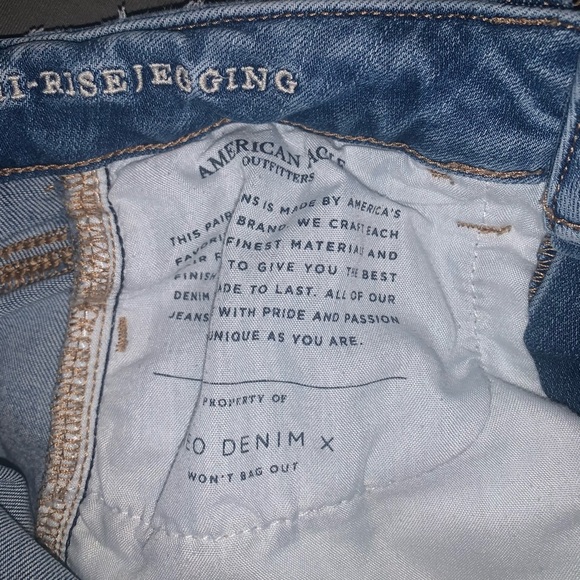 American Eagle next Level stretch high rise jeggings . Distressed , size 4 - Picture 5 of 8